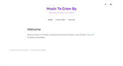 Desktop Screenshot of musictogrowby.com